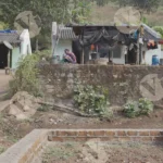 Tribal village - Log, colour and B&W