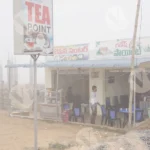 A Small Tea & Restaurant Shop in a Village - Log colour and B&W