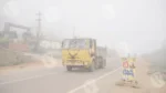 A Road with Moving Vehicles in Foggy Conditions - Log, colour and B&W
