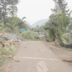 A village Road - Log, colour and B&W