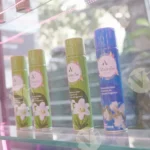 Product Display in Salon - Log, colour and B&W