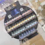 Display of Nail Polish Bottles - Log, colour and B&W