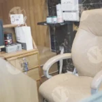 Office Chair - Log, colour and B&W