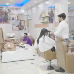 Busy Salon - Log, colour and B&W