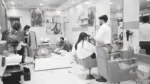 Busy Salon - Log, colour and B&W - Image 2