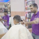 Trimming Hair - Log, colour and B&W