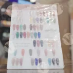 Display of Gel Nail Colors from Tina's Nails Delran - Log, colour and B&W