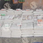 Selling Prasad in Haridwar - Log, colour and B&W