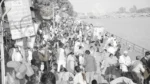 A Large Gathering of People at a Hooghly River in Haridwar - Log, colour and B&W - Image 2
