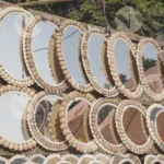 Selling Mirrors on street - Log, colour and B&W