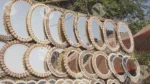 Selling Mirrors on street - Log, colour and B&W
