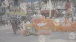 Man Selling Bucket in Haridwar - Log, colour and B&W - Image 3
