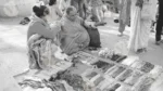Women Buying Locket (Mala) in Haridwar - Log, colour and B&W - Image 2