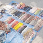 Locket (Mala) in local market - Log, colour and B&W