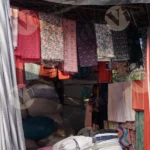 Cloths in Shop - Log, colour and B&W