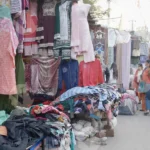Mangolpuri Cloth Market - Log, colour and B&W