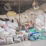 Usaed Cloths Market - Log, colour and B&W