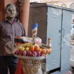 A Street Vendor Selling Jhal Muri - Log, colour and B&W