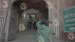 Way to Hawa Mahal - Log, colour and B&W - Image 3