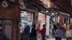 People Walking and Talking in a Market - Log, colour and B&W