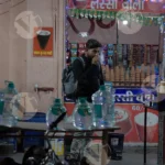 Lassi Stall on a Street - Log, colour and B&W