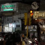 Busy Traffic in a Market - Log, colour and B&W