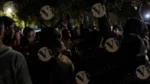Crowd Chanting Bhajan and Dancing - Log, colour and B&W