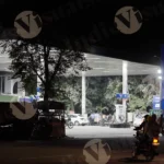 HP Petrol Pump - Log, colour and B&W