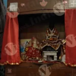 Mandir Inside the House - Log, colour and B&W