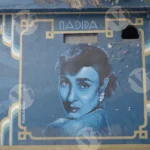 Art (Painting) on a Wall - Log, colour and B&W