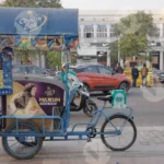 Icecream Cart - Log, colour and B&W