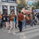 Public Walking on the Zebra Crossing - Log, colour and B&W