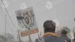 B.J.P Politician Face on a Banner - Log, colour and B&W - Image 3