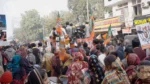 Crowd In a BJP Rally - Log, colour and B&W
