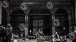 People Setting Front of Monastery - Log, colour and B&W - Image 2