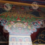 Tibetan Buddhist Art (Thangka Painting) - Log, colour and B&W