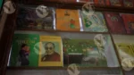 Dalai Lama and Other Books in a Shop - Log, colour and B&W