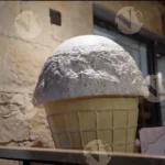 Prop Ice Cream Cone - Log, colour and B&W