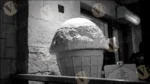 Prop Ice Cream Cone - Log, colour and B&W - Image 2