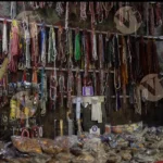 Necklace and Locket in a Shop - Log, colour and B&W