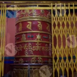Buddhist Prayer Wheel - Log, colour and B&W