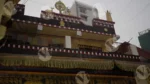 Tibetan Monastery in Majnu ka Tila - Log, colour and B&W