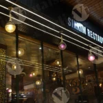 Sikkim Restaurant (Majnu Ka Tila) - Log, colour and B&W