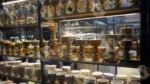 Antic Candles in a Market - Log, colour and B&W