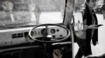 Auto Rickshaw Steering - Log, colour and B&W - Image 2