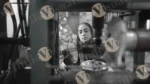 Woman Collecting Paper Plates - Log, colour and B&W - Image 2