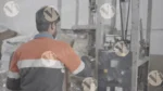 Collecting Paper Plates in a Machine - Log, colour and B&W - Image 3