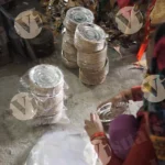 Packing Paper Plate - Log, colour and B&W