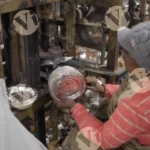 Women Collecting Paper Plates - Log, colour and B&W