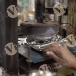 Machine Making Paper Plates - Log, colour and B&W